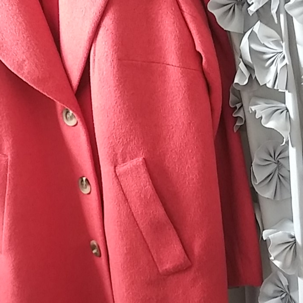 Wool blend knee length coat - Picture 4 of 11